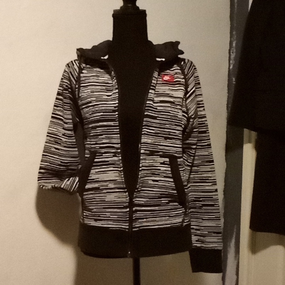 Nike Full Front Zip Hoodie Speed Stripe design